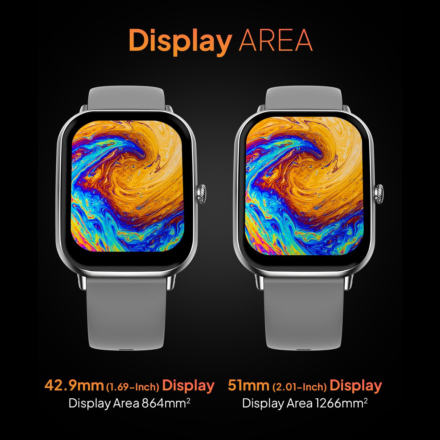 Fire-Boltt Ninja Call Pro Max Bluetooth Calling Smart Watch, 2.01" HD Display, 120+ Sports Modes, Health Suite, AI Voice Assistance, SpO2 & Heart Rate Monitor Smartwatch for Men & Women - Grey