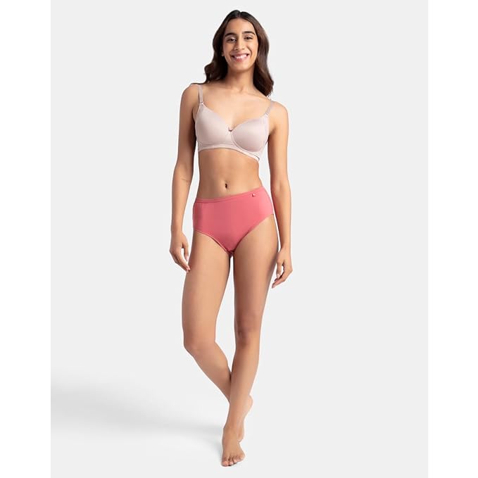 Jockey 1406 Women's High Coverage Super Combed Cotton Mid Waist Hipster with Concealed Waistband and Stay Fresh Treatment (Pack of 3_Colors & Prints May Vary)