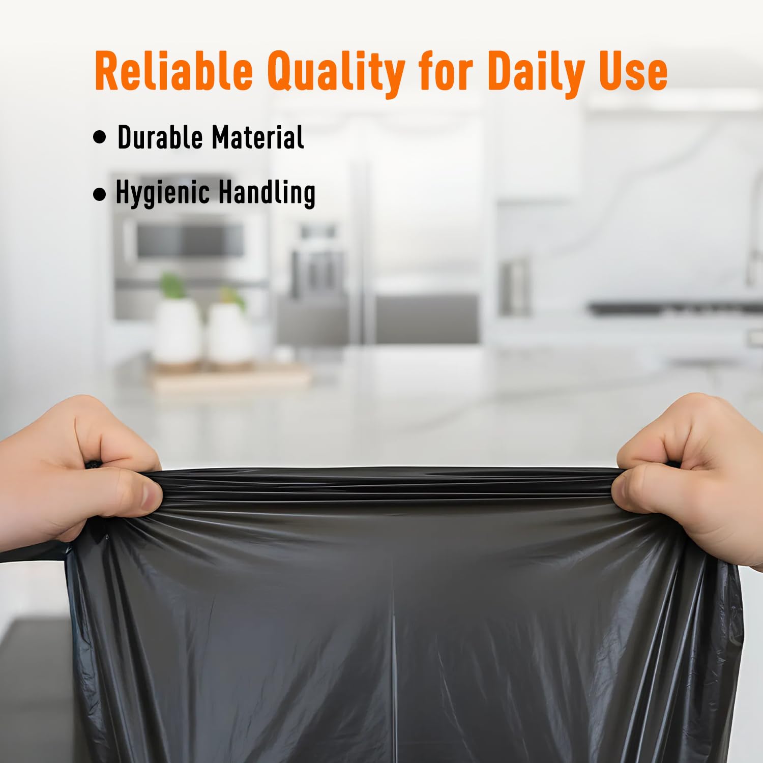 Amazon Brand - Presto! Garbage Bags | Large | 90 Count | 15 Bags X 6 Rolls | 24 X 32 Inches | For Dry & Wet Waste | Black