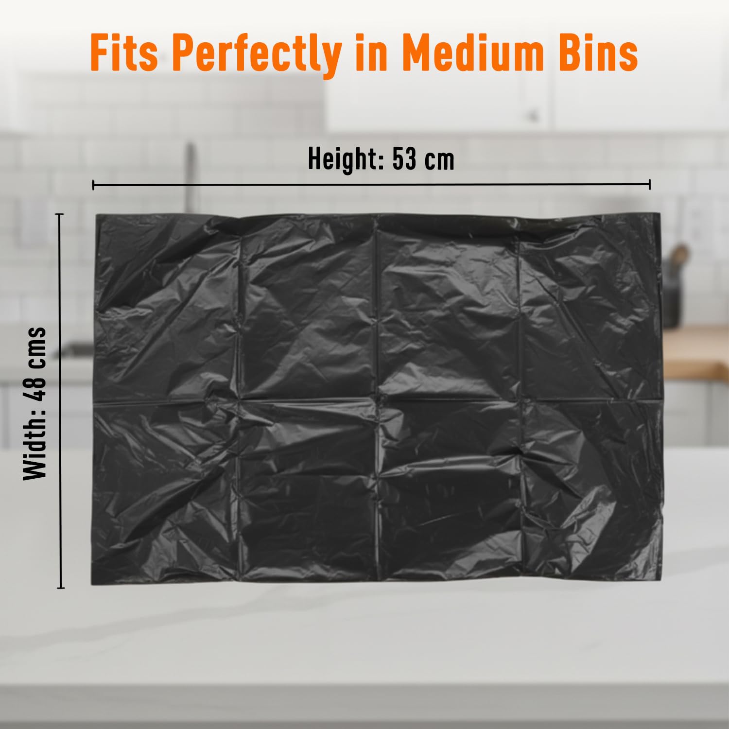 Amazon Brand - Presto! Garbage Bags | Large | 90 Count | 15 Bags X 6 Rolls | 24 X 32 Inches | For Dry & Wet Waste | Black