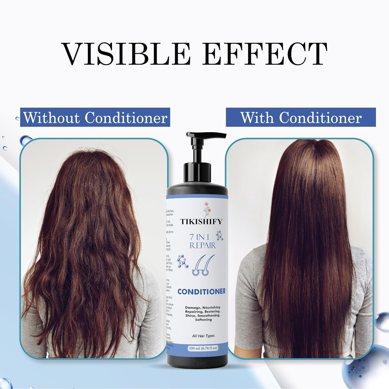 Conditioner, Nourishing, Repairing, Smoothening, Softening, All Hair Types, 200 ml (7 in 1 Repair Conditioner)