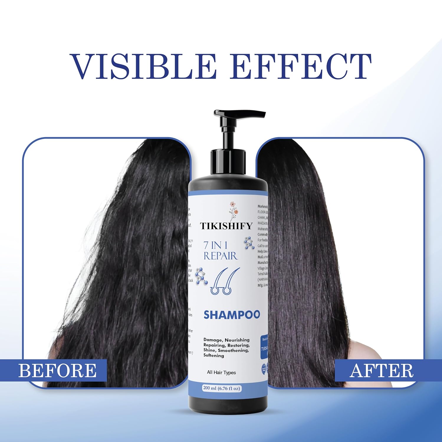 7 in 1 Repair Shampoo for All Hair Types, Damage Repair, Nourishing, Smoothening, Softening, 200 ml (7 in 1 Repair shampoo)