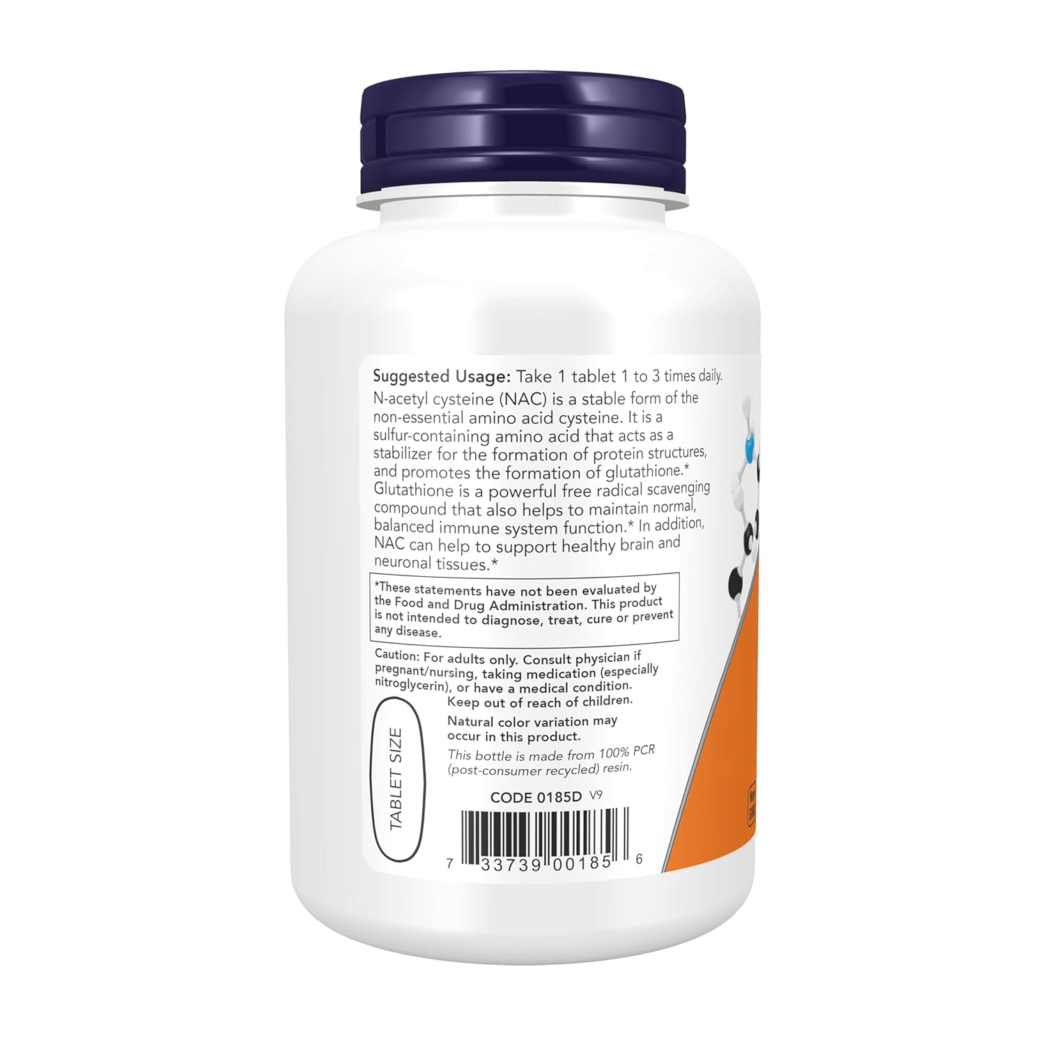 Now Foods N - Acetyl Cysteine 1000 Mg, 120 Tablets