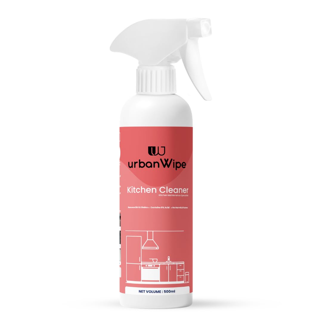 urban Wipe Kitchen Cleaner Spray Suitable For All Kitchen Surfaces, Gas Stove, Countertop, Tiles, Chimney And Sink_(500Ml)